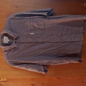 Columbia 100% cotton size large button down shirt